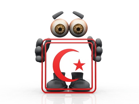 Muslim symbol on a white background 
の写真素材
