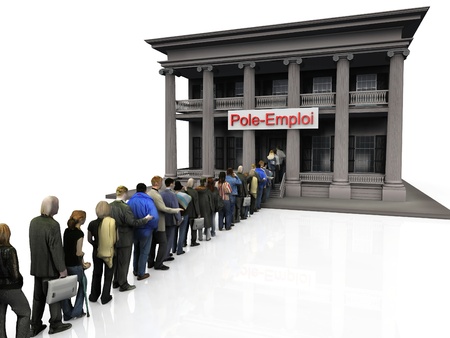 people are looking for workの写真素材