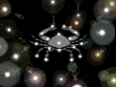 cancer on a star background 
の写真素材