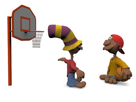 basketball player on a white background
の写真素材