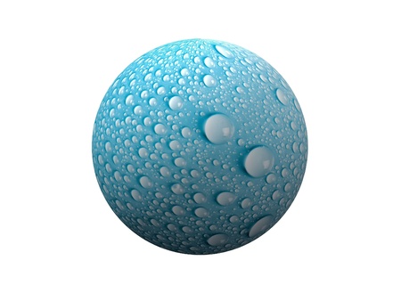 bubble  drop on white backgroundの写真素材