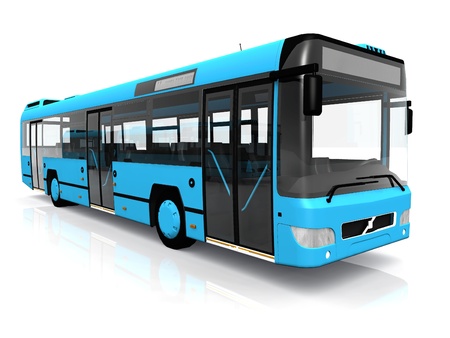 city bus on a white background city bus on a white background