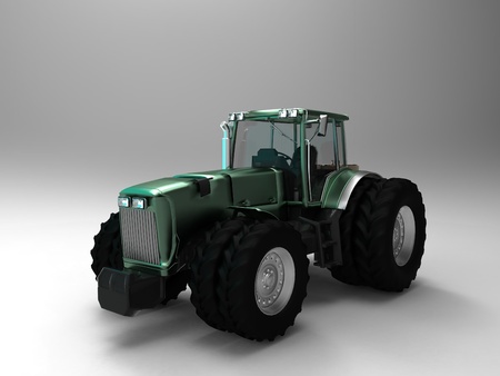 the  8-wheel tractorの写真素材