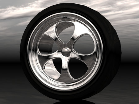 the wheel of driveの写真素材