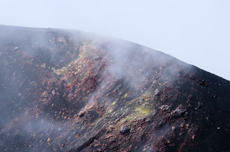 the Etna volcanoの写真素材