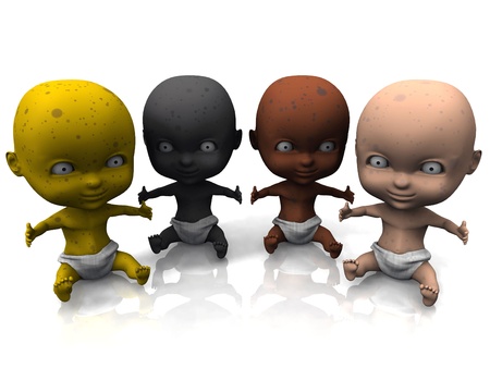 multicultural babiesの写真素材