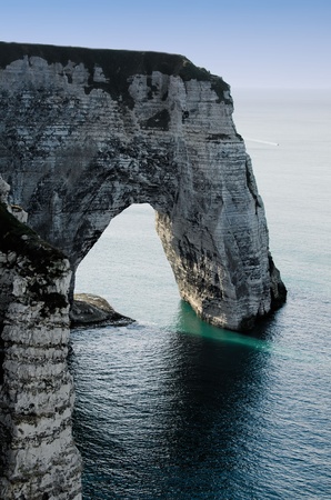 the cliffs of Etretatの写真素材
