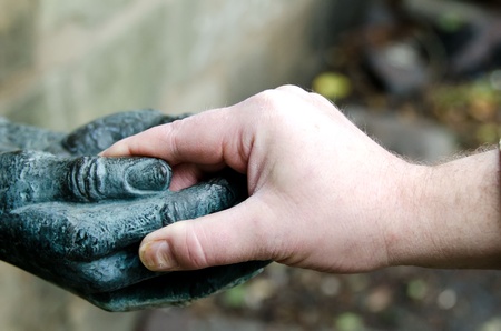 give a handの写真素材
