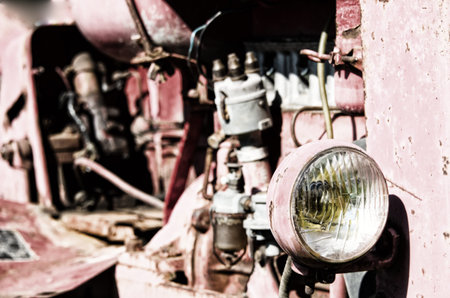 vintage tractorの写真素材