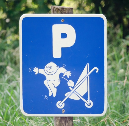 parking for strollerの写真素材