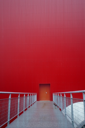 the red door and gatewayの写真素材