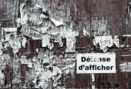 Poster Wallの写真素材