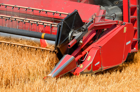 the combine harvesterの写真素材