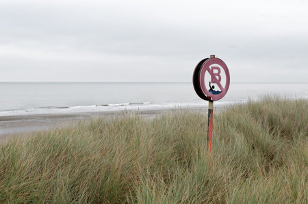 no swimmingの写真素材