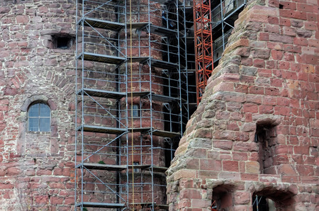 renovation of a castleの写真素材