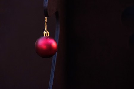 red christmas ballの写真素材