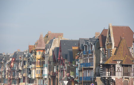 The houses of Mers les Bainsの写真素材