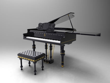 Grand pianoの写真素材