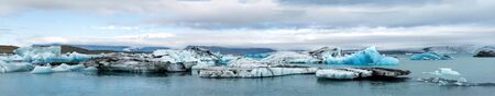 Glacial lagoon of Jokulsarlonの写真素材