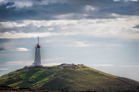 Lighthouse in icelandの写真素材