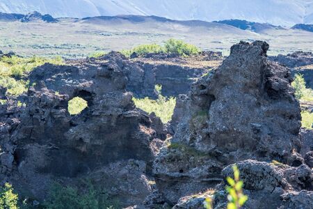 Region of Myvatn in Icelandの写真素材