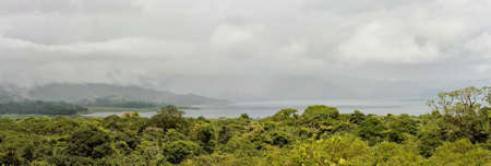 Arenal lake in Costa Ricaの写真素材