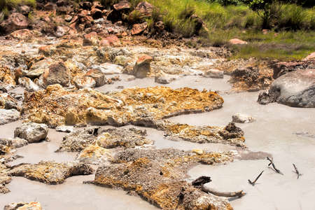 volcanic mud in Costa Ricaの写真素材