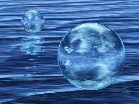 the drop and the seaの写真素材