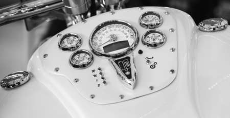Details of motorcycleの写真素材
