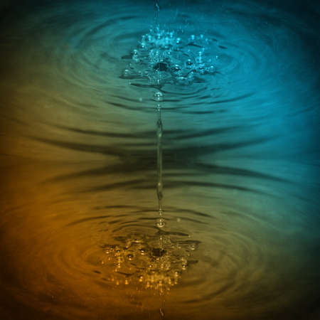 water and water dropの写真素材