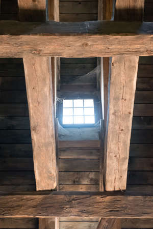 small window in the roofの写真素材