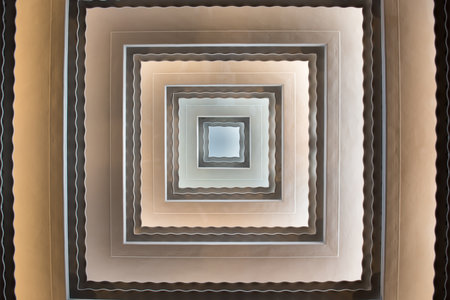 ceiling of a buildingの写真素材