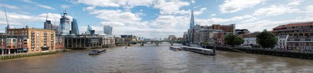 London and the Thamesのeditorial素材