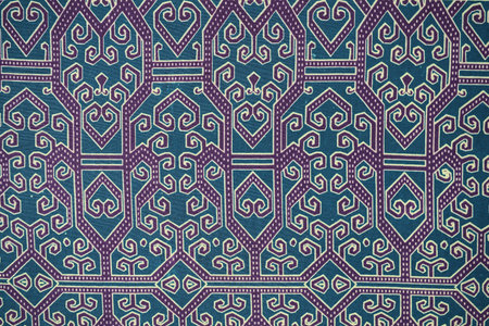 Traditional Batik Sarong Pattern Background 