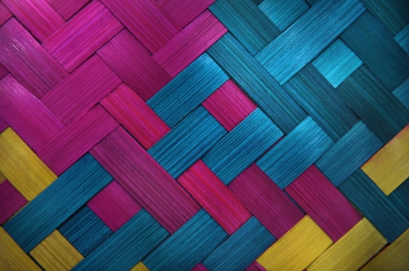 natural handcraft texture of straw matの写真素材