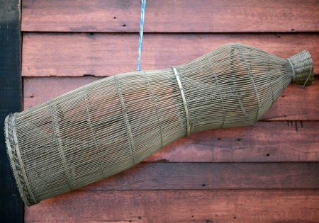 traditional fish trap の写真素材