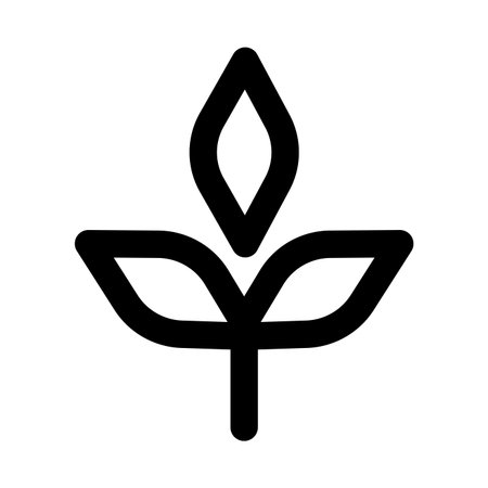 Plant icon. Plant modern professional line icon with minimal vector design representing nature, growth, greenery, and botanical concept.のイラスト素材