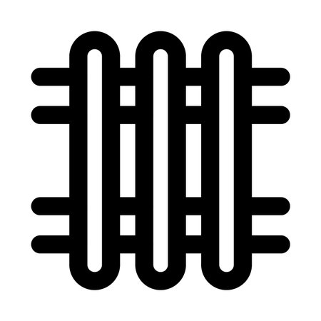 Radiator icon. Radiator professional line icon with modern central heating home climate control and thermal energy icon.のイラスト素材