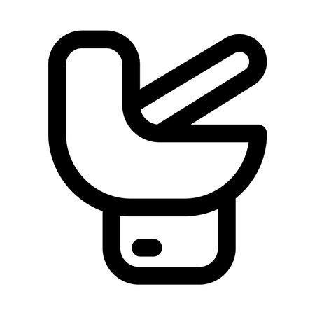 Toilet, Restroom sleek modern icon set depicting hygiene, sanitation, and public or private washroom facilitiesのイラスト素材