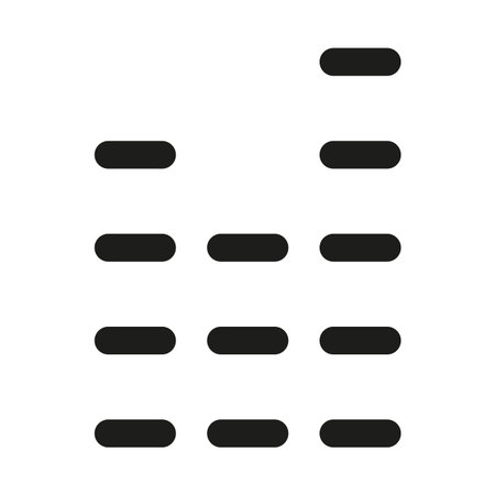 Sound Frequency Icon. Modern professional minimal line graphic illustrating audio waves, signal...
