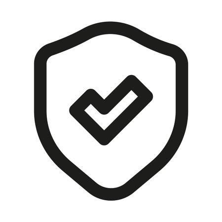 Modern Secure Shield Checkmark Icon for Protection &amp; Verification
のイラスト素材