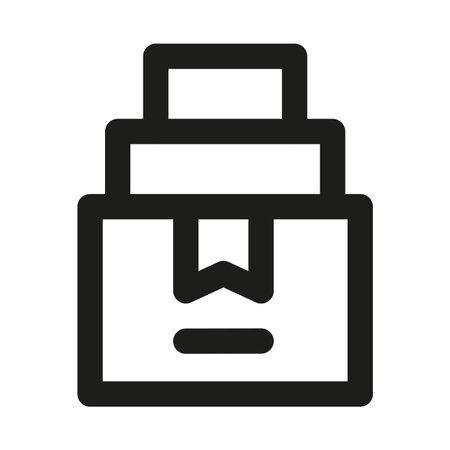 Packages professional line icon. Professional Line Vector Icon with modern delivery and logistics concept, minimal clean outline design and scalable shipping symbol
のイラスト素材