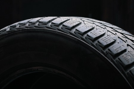 Old and dirty used tires.の写真素材