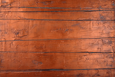 Oxidized Copper Sheet. Copper background.