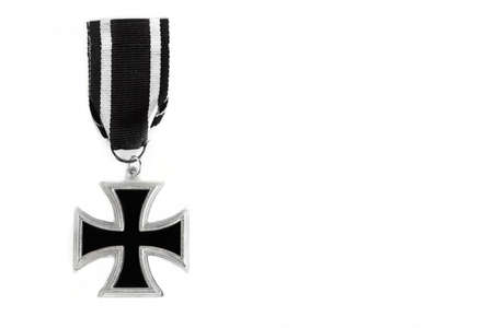 Old medal Cross on a white background.の写真素材