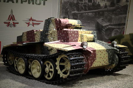 Kubinka, Odintsovo district, Moscow region, Russia. September 27, 2022. German battle tank 2nd World War.のeditorial素材