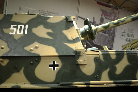 Kubinka, Odintsovo district, Moscow region, Russia. September 27, 2022. German battle tank 2nd World War.のeditorial素材