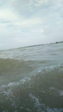 River or Blue Skyの写真素材