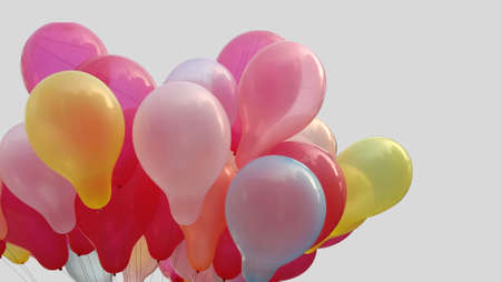 colorful Balloon stock on the skyの写真素材