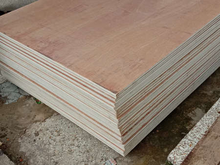 plywood stock for sell on marketの写真素材